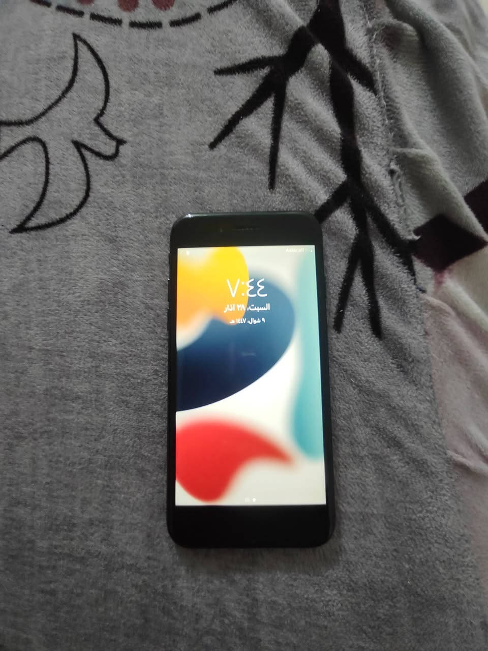 ايفون ٧ الصغير مكفول كفالة عامة من عطل وتصليح ذاكرة 128 جهاز كلة علا بلاد مبدل بطارية فقط السعر ٧٠ نهايتة او مراوس للنتصال ***********
