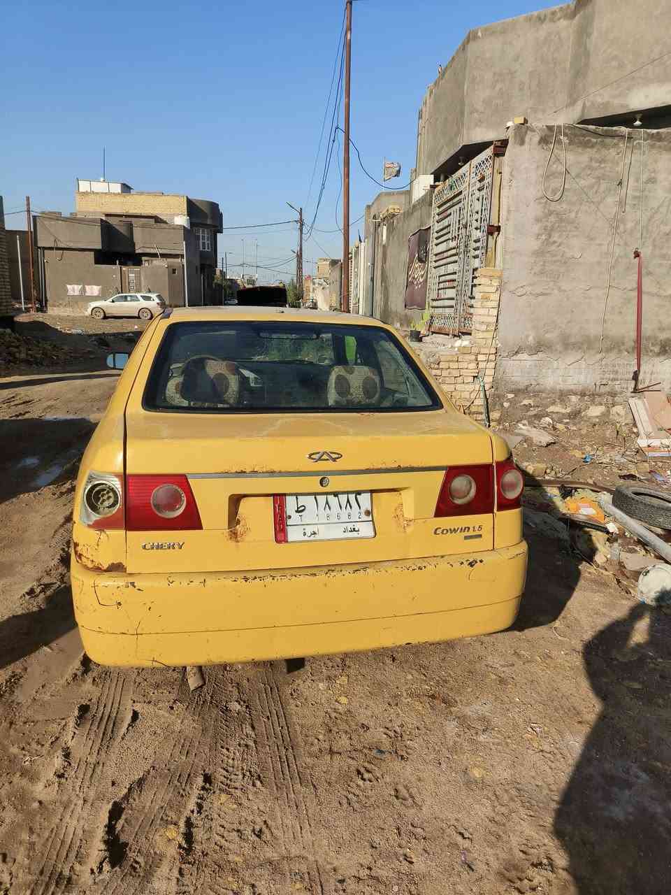 السلام عليكم سياره شيري 2010 ترهم بيع ومراوس
البيع على وضعها الحالي مكينه vvt 1400 
موجود خاص او تواصل على ‏‪***********‬‏
