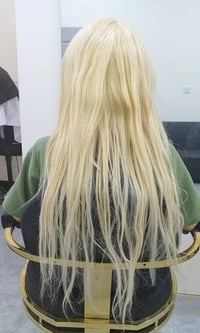 قبل وبعد💯💗  صبغ الباروكة مع تركيب الخصل💥💗 رقم المركز الأساسي  07741718...
