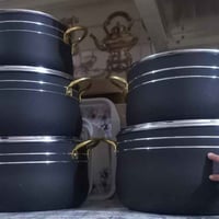 قدور تيفال • سوري ثقيل • ٥ قطع غطاء زجاج