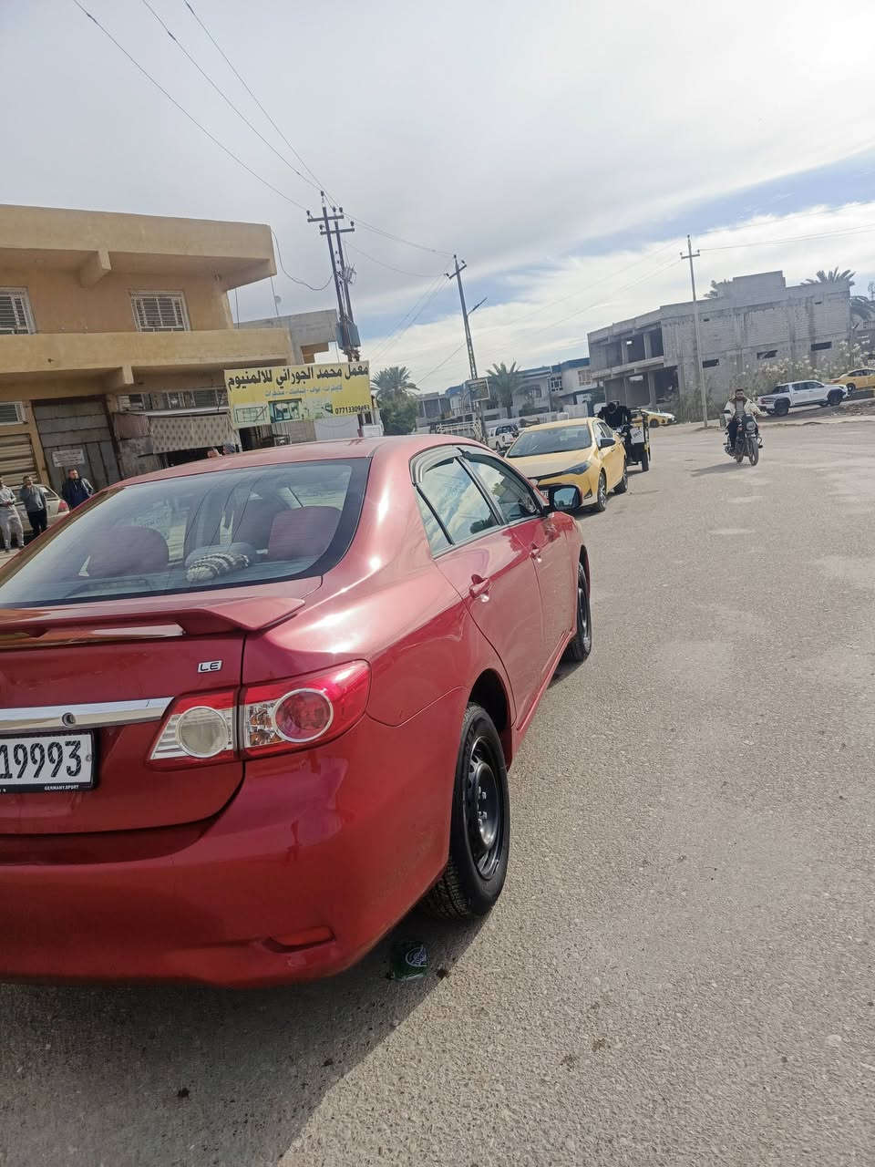 السلام وعليكم كورلا 2011
سياره جاهزه من كلشي، كير مكينه صدر امامي خلفي كله جديد رقم دولي بأسمنه ماشيه 80الف السونار مرفق مع الصور تبريد تدفئه شغالات مكانها ديالى دلي عباس 
السياره ستخدام شخصي جديده 
السعر 125 وبيها مجال بيع فقط ***********
