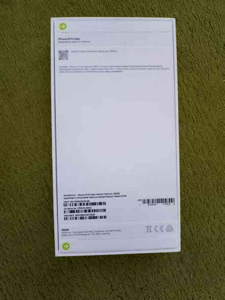 السلام عليكم
ايفون 15 برو ماكس

((  بلباكيت ممفتوح من الباكيت  ))

ذاكرة 250 
نسخه شرق اوسط 
ضمان 7 ايام استبدال 
وسنة سوفت وير
مكاني بغداد 
السعر ع خاص 
ٱو واتساب رسائل 
***********
