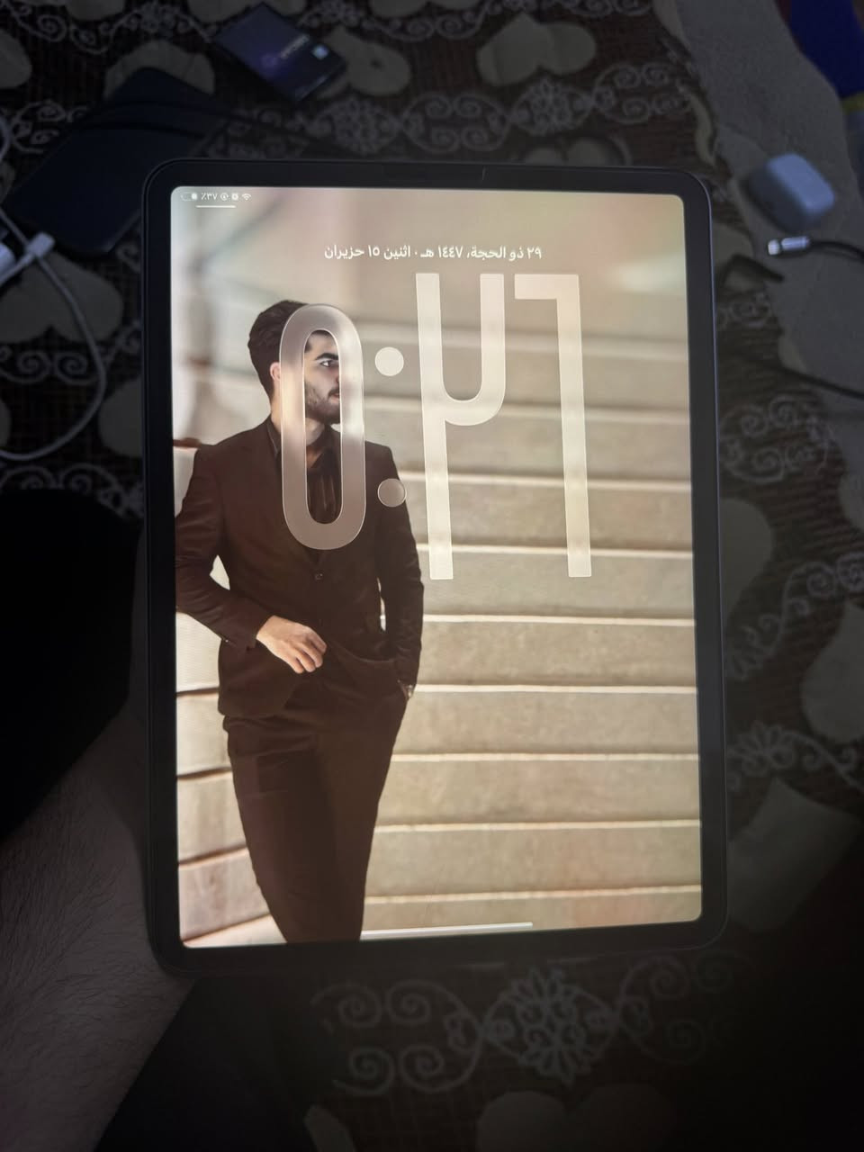 ايباد برو M1
ذاكره ١٢٨ غراضه كامله نضافه ٩٠٪؜  بطاريته ٨٩  السعر ٦٥٠ الف مكان بغداد دوره 
‏***********
