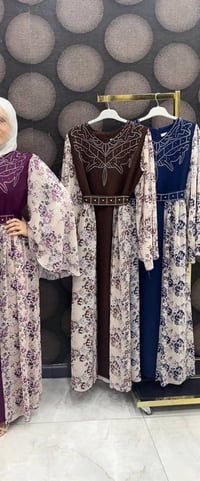 كولكشن العيد • فستان دابل شيفون • مقاسات 38-48