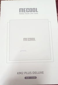 جهاز Tv box Mecool km2 plus deluxe الرسمي مستخدم ايام فقط مع اشتراك تو...