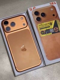 ايفون 17 بروماكس ذاكرة 256 بطارية 100  سيم كرت عدد دورات الشحن 28 مكفو...