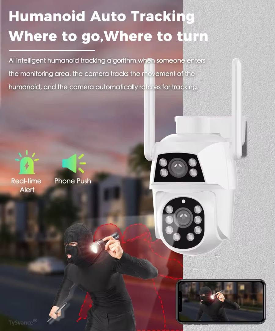 هذه كاميرا مراقبة ذكية (WiFi Smart Camera) مصممة للمشاهدة عن بعد في الوقت الفعلي عبر الهاتف.تدعم الكاميرا ميزات الذكاء الاصطناعي مثل التعرف على الأشخاص والحيوانات الأليفة، بالإضافة إلى التتبع الآلي للحركة.تعمل الكاميرا مع تطبيقات الهواتف الذكية مثل V380 Pro أو IPC360 Home لتسهيل الإعداد والمراقبة.تتميز بوجود إضاءة قوية ورؤية ليلية، وتدعم تركيب بطاقات الذاكرة (SD Card) للتخزين


**إذا كنت صاحب هذا الإعلان وتريد حذفه لأي سبب، رجاءا أرسل رسالة إلى الدعم الفني**
