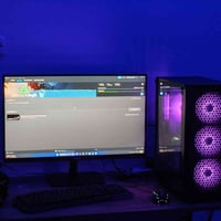 #PC_للبيع CPU: Ryzen 5 5500 GPU: RX 5700 XT ‏8GB RAM: 16GB DDR4 التخزي...