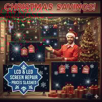 بمناسبة اعياد راس السنه خصم ٥٠٪ من سعر اجور العمل في تصليح الشاشات ٠٧٧...