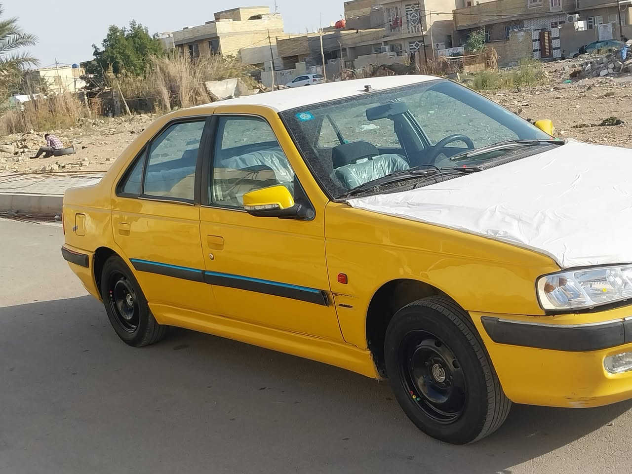 السلام عليكم للبيع بيجو بارص موديل 2015 رقم بغداد بسمي مصفره السياره هزه جديده كير  مكينه بجيس حداديه جديده تخم تاير السياره كفالة لا ضربة لا صبغ لا جراد لا تبديل السعر 45 وبيه مجال  ***********
