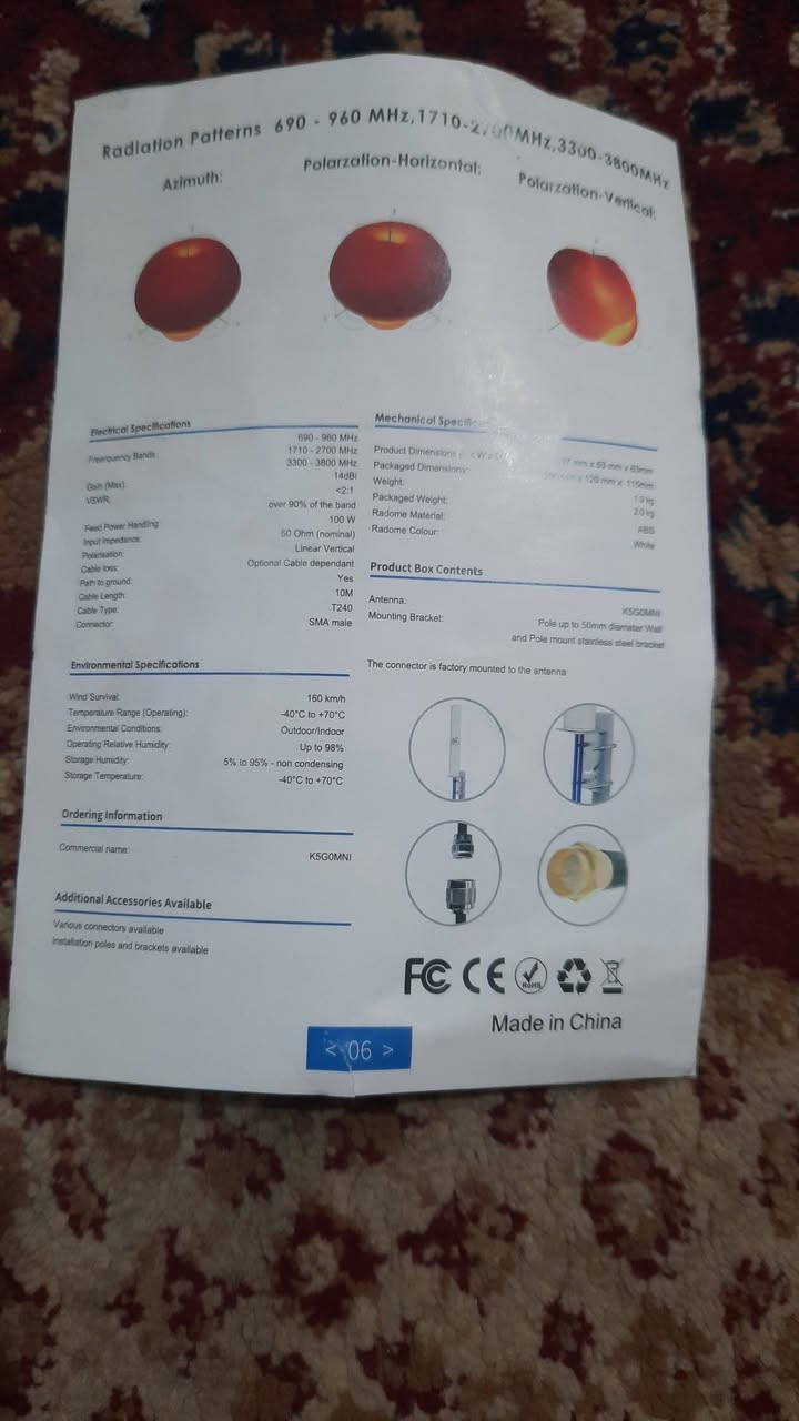 السلام عليكم يوجد انتنا الكاسر للبيع ب٥٠ ألف(***********)
