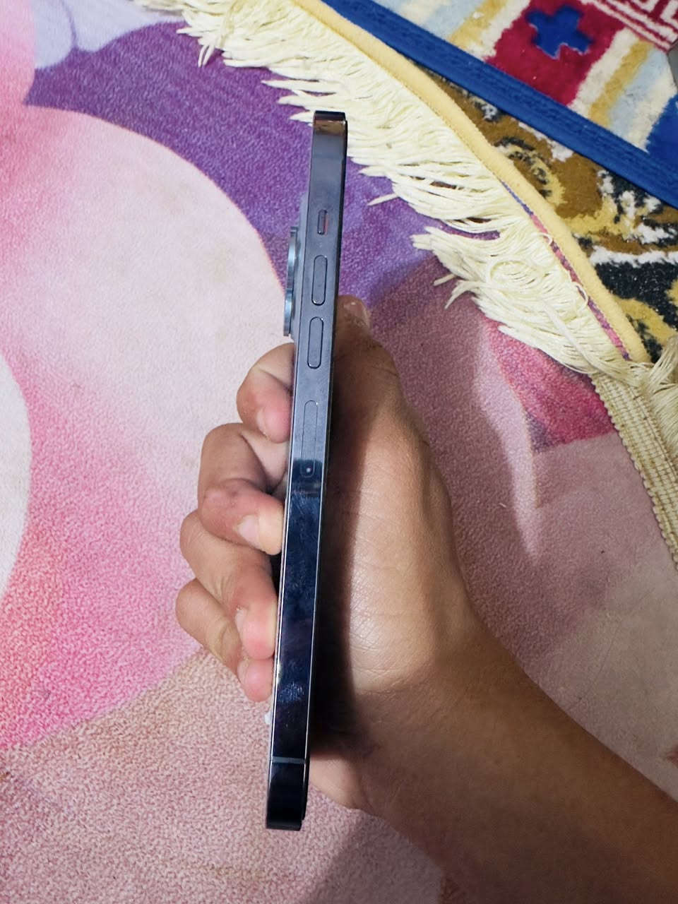 السلام عليكم
ايفون 13 برو ماكس 
كفاله عامه الفحص كدامكم 
بطاريه 82
كلشي ما مبدل بي
لشراي فقط 
ملاحظه/المو شراي لا يطب خاص 
السعر (950) وبي مجال 
***********
