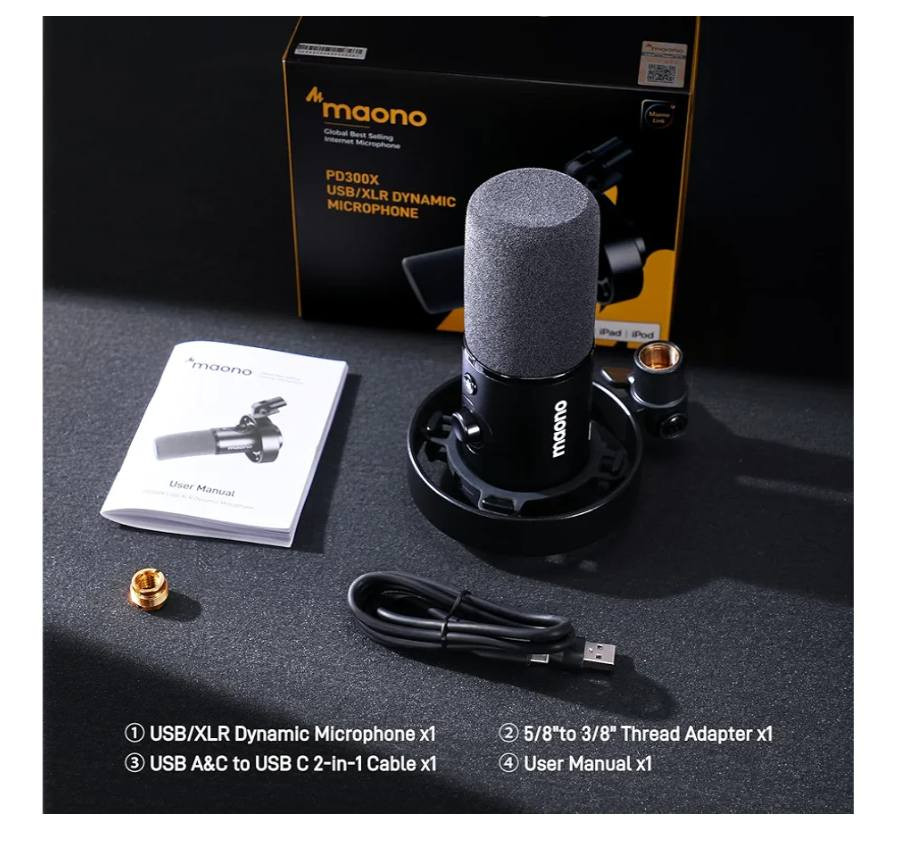 مايك Maono pd300x
النظافة 100% 
السعر 100,000 
اللي يريد تواصل مسنجر


**إذا كنت صاحب هذا الإعلان وتريد حذفه لأي سبب، رجاءا أرسل رسالة إلى الدعم الفني**