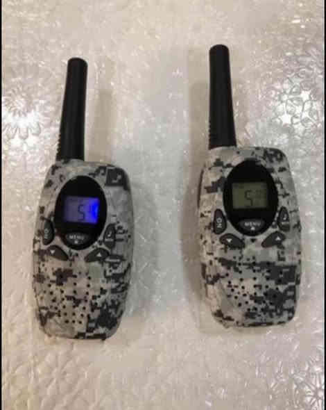 ‎جیهاز بۆ پێوەندی نێوان دوو یان سێ کە س بۆ شوێنی کاروو نێوان دوو ماڵ تا دووری 500متر زۆر بە سافی ئە مانە ناچێتە ناو کۆدی دەزگانی حوکومیەوە تە نها نێوان خۆیان بۆ خۆیان بە پیلی کۆنترۆڵ کار ئە کات پیلە کان بە شی یەک مانگ زیاتر ئە کات نرخی زۆر هه رزان تە نها25هەزار
‎بەنرخی خوار جوملە پێوەندی بکە بە
*********** السليمانية
