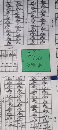 قطعه ارض للبيع حي اليرموك ركن  مساحة 125 متر واجه 6 وربع نزال 20 شارع ...