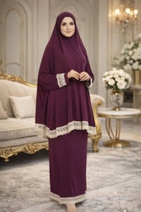 زي شرعي • قماش ايروبين • فري سايز ٩٠