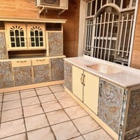 ٣ قطع • مغسلة مرمر ٢م • بغداد حي البنوك