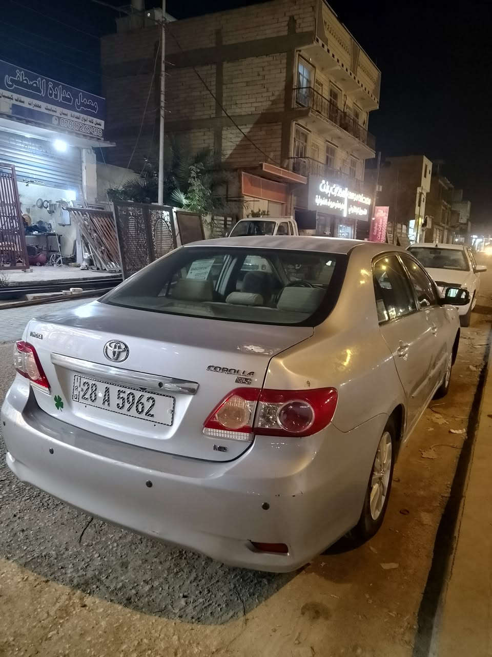 سلام عليكم كورله موديل 2008 خليجي رقم نجف نكلزي بسمي
عنوان نجف حي ميسان ***********
