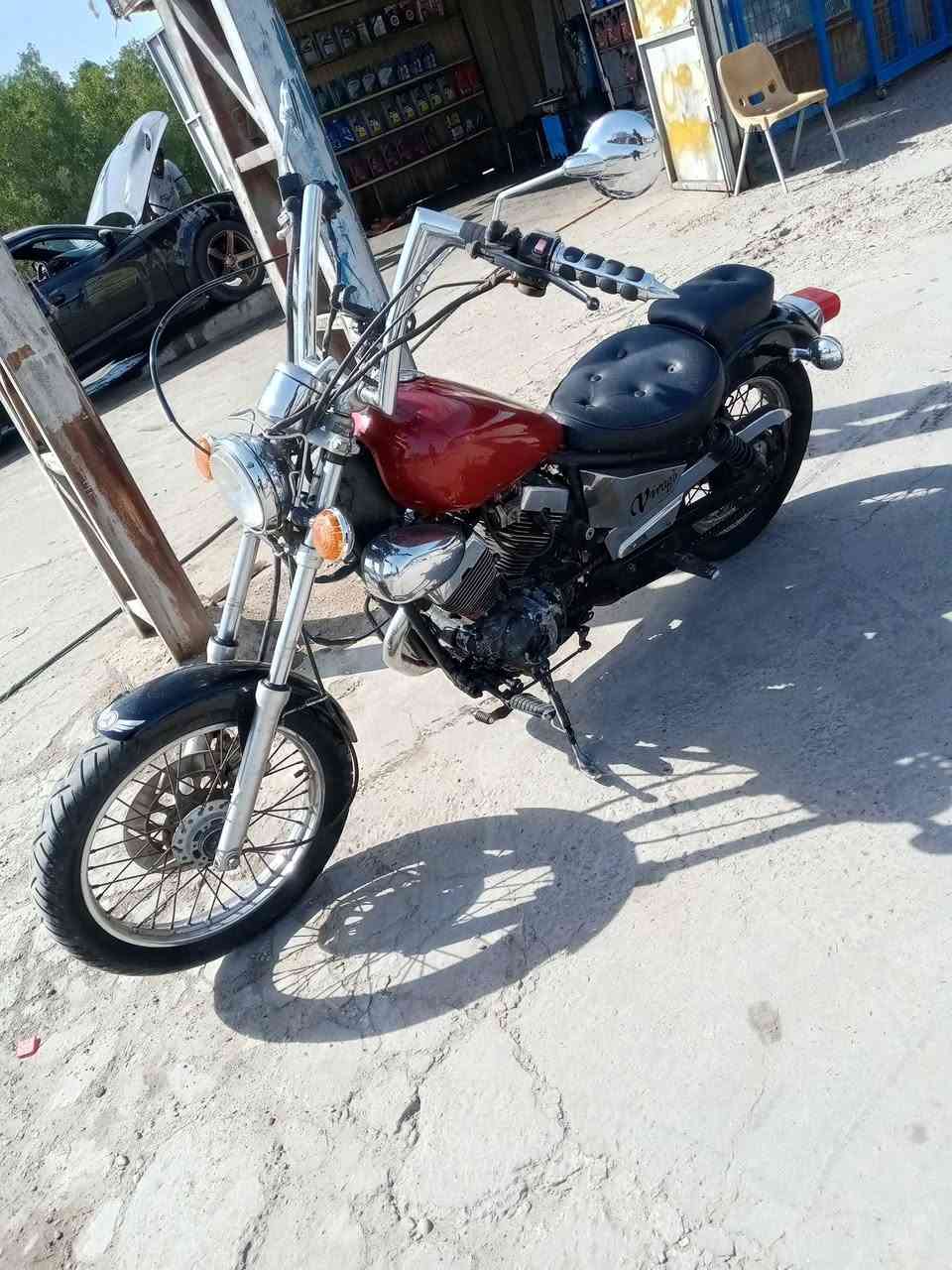 هوندا هارلي ياباني الصنع 
دراجه جديده نكره 
مكانه الدوره ابو دشير 
مراوس بي سي اكس 
***********
