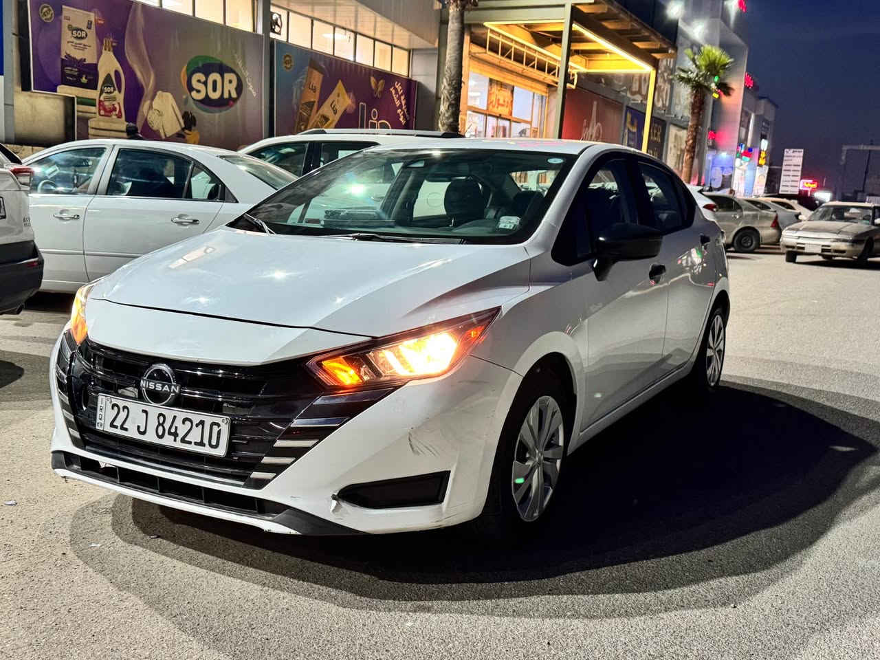 فيرسا موديل 2023لون ابيض كلين كير محرك شرط سياره بدون صبغ بدون تعديل شرط بيها بطاقه بانزين هم ضررها بس داعاميه امامي واكع فقط سنويه هزه جديده  شرط حدادي كامل سعرها 130وبيها مجال بسيط موصفات شاشه كامره حساس رادار امامي خلفي بصمه تشغيل عن بعد تحديد مسار*********** كركوك, العراق
