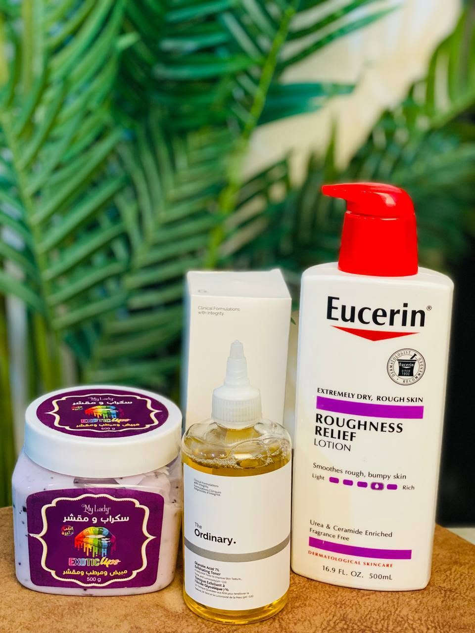 ✨ مجموعة النعومة الفائقة وعلاج جلد الوزة ✨
Ultimate Smooth Skin Kit 🌿
ودعي الحبيبات المزعجة واستمتعي ببشرة ناعمة كالحرير وموحدة اللون مع هذا الروتين المتكامل! 💖
1️⃣ مقشر السكر بالنيلة الزرقاء – Jardin Flamingo 💙
• المفعول: يقشر الجلد الميت بفعالية ويمنحكِ نعومة فورية.
• الفوائد: * يعالج جلد الوزة من الجذور.
• يوحد لون الجسم ويقلل التصبغات.
• يترك ملمس بشرتكِ حريرياً ومنعشاً. 🌸
2️⃣ تونر ذا أورديناري بحمض الجليكوليك 7% ✨
• المفعول: تقشير كيميائي لطيف وفعال.
• الفوائد:
• تفتيح الركب، الأكواع، والمناطق الداكنة.
• تحسين ملمس البشرة وإزالة الحبيبات الحمراء.
• يساعد في تنظيف المسام بعمق لمنع ظهور الشعر تحت الجلد. 🧪
3️⃣ لوشن يوسيرين لتخفيف الخشونة (Roughness Relief) 🧴
• المفعول: ترطيب مكثف يدوم حتى 48 ساعة.
• الفوائد:
• تقشير لطيف للنتوءات بفضل تركيبته الخاصة.
• يقوي حاجز البشرة الطبيعي ويحميها من الجفاف.
• الخيار المثالي للبشرة شديدة الجفاف والخشنة. ✅


**إذا كنت صاحب هذا الإعلان وتريد حذفه لأي سبب، رجاءا أرسل رسالة إلى الدعم الفني**