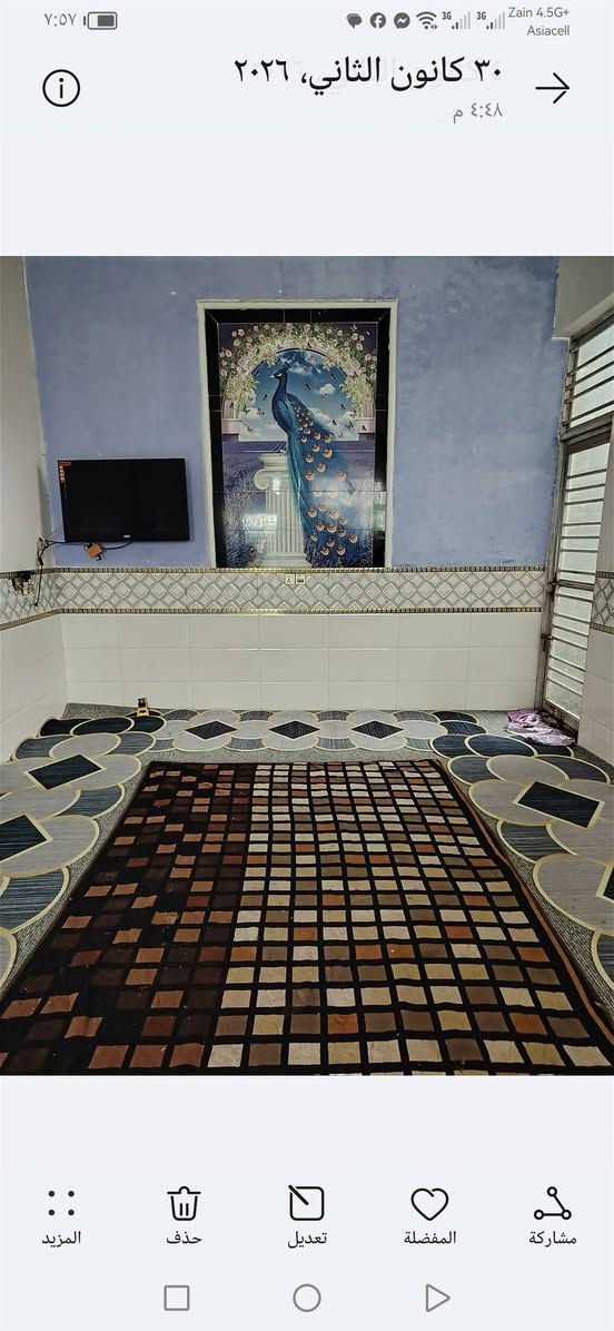 يوجد بيت حديث للبيع
طابوا زراعي
المساحة ٢٠٠
السعر ٩٠
حلة ابي غرق حي ابو اسد
***********
