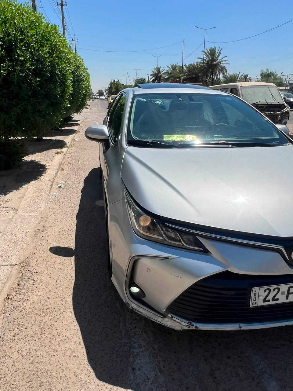 السلام عليكم

تويوتا كورلا 2022 خليجي 

شركه ساز SAS 

سياره بيهه مكانين بارد فقط 
خشم البنيد اقل الشبر 
ول باب الوره السايق بيهه بارد شبر واضع بصور 

بدون صبغ فقط الدعاميه الاماميه  مبدله 

سعر بلاششش  🔥💣

فول مواصفات للاخير 1/1

فتحة سقف

حجم المكينة : 1800 بنزين فقط

بصمة تشغيل عدد 2 

دخول ذكي بعد 10 متر ترحيب 

تبريد قطعتين 

تحكم ستيرن 

مثبت سرعة 

شاشة 

كاميرا خلفي 

حساس امامي خلفي 

السياره ماشيه(120 )الف 

سياره رقم اربيل   تريد تحويل  + وكاله 

السياره بسمي 

مكان سياره بغداد السيديه 

واتساب +*********** ☎️
