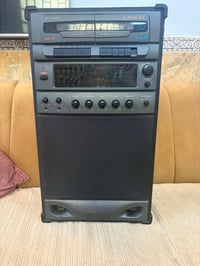 للبيع جهاز ستريو مسجل دبل كاسيت وراديو موجتين FM+AM وكبر صوت اواكس وما...
