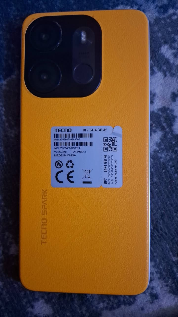 تكنو سبارك ذاكرة 64\4 للبيع سعر 80
للتواصل خاص
للأتصال ***********
