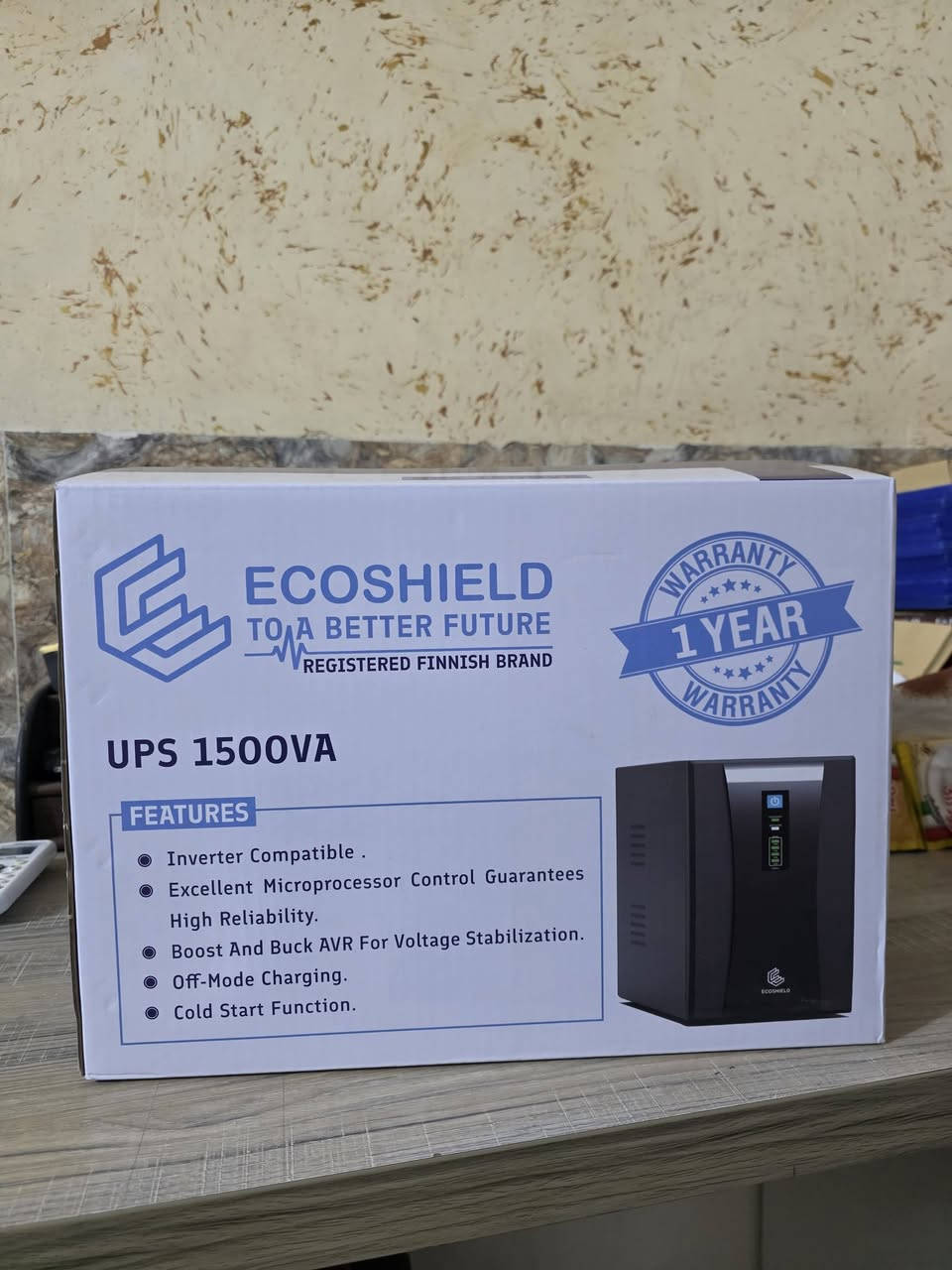 للبيع يو بي اس UPS
جديد ونظيف 100% استخدام 4  ايام فقط
1500VA من شركة ايكوشيلد Ecoshield انتاج السنة
السعر 75 الف قفله 
مكاني بغداد
راسلني ماسنجر او واتساب ***********
