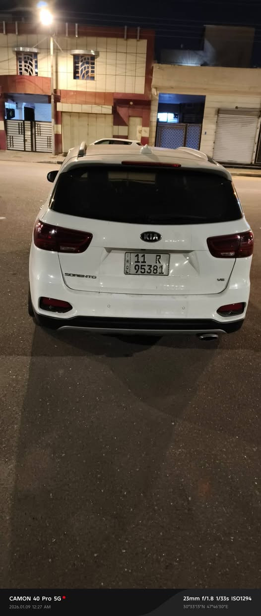 السلام عليكم
سورنتو 2018 رقم بغداد فول مواصفات بنوراما
أنارة ترحيبية
كامرة
حساسات خلفية أمامي
V6
3600
صندوك كهربائي
أشاير بل مري
جام أوتو
تبريد ثلج
مكفولة عده كرت بارد بل بكلايت أيسر ولأيمن ماشية 88 قابل للزيادة سعر260 وبيها مجال
مكان البصرة معقل رقم ***********
