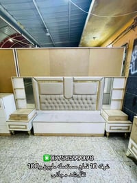 غرفة نوم • أثاث خشبي • ديكور