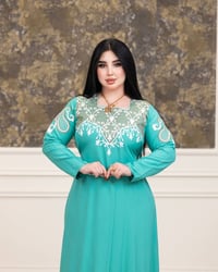 دشداشة نسائية • كشمير مراسي • فري سايز لحد 3XL