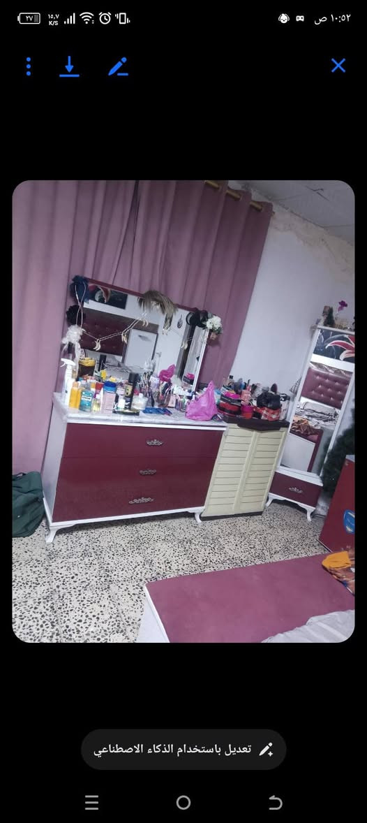 غرفه تركيه قويه ونضيفه جدا
٦ قطع بيع مستعجل السعر ٣٠٠ مع دوشك قفلل
بدون دوشك ٢٥٠ قفلل
الشرطه الخامسه


**إذا كنت صاحب هذا الإعلان وتريد حذفه لأي سبب، رجاءا أرسل رسالة إلى الدعم الفني**