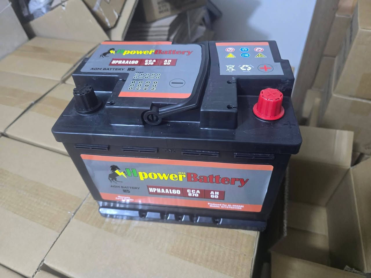 السلام عليكم ورحمة الله وبركاته
نود الاعلان عن توفر بطاريات نوع اج بور لمختلف انواع السيارات الحديثة  والتي تدعم تقنية التشغيل والاطفاء الذاتي 
   
AGM
START - STOP 
 صناعة صينية درجة اولى 
 الضمان لمدة سنة استبدال 

  
الاسعار ادناه شامل البطارية التالفة 

35Ah CCA 450      ب ١٠٠ الف  
60Ah CCA 870A    ب ١٢٥ الف
70Ah CCA 990A    ١٤٠ الف
80Ah CCA 1060A   ب ١٥٠ الف
95Ah CCA 1150A   ب ١٦٥  الف  
105Ah CCA 1190A    ب   ١٧٥  الف 
وكما تتوفر جميع انواع بطاريات سيارات الجنسس 

مَحل الحَسَني لبيع جميع انواع البطاريات والعاكسات و رافعات الفولتية ومختلف انواع الشاحنات وUPS,MPPT 

الادارة والاستفسارات العلمية 
 متوفر وتس اب  ***********

العنوان: بغداد - مدخل الشرطة الرابعة من جهة فلكة البيع المباشر  مقابل كباب ابو علي 
تلفون او وتس اب   ***********
الدوام من ٩ صباحا لل ١١ مساءا 

توصيل لجميع المحافظات ٥ الاف
