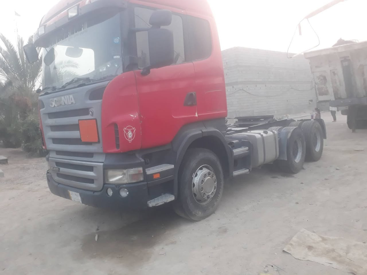 سكانيا ٢٠٠٧ رقم ميسان باسمي كل عل بلاد صبغ وكهربائيات ومجموعه .. مكينه بيها تبخير ..عربانه الماني الفهد جديده مكفوله ما عدى الصبغ جارد ذرعه ٣٢ بدون تعلاوه . الوزن راس وعربانه ٢٠ طن 
للاستفسار ***********
***********
