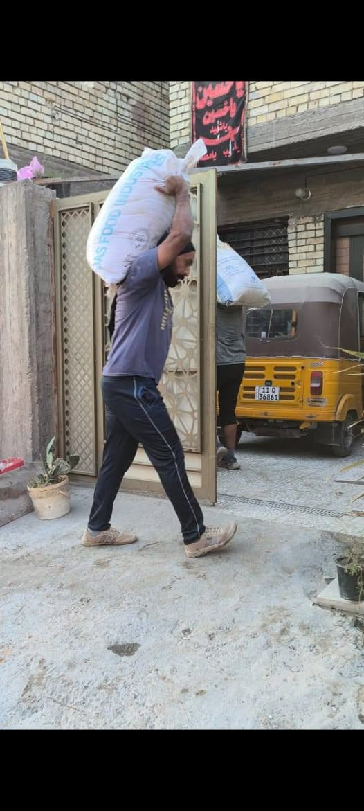 سلام عليكم اخوان كادر ابو جعفر سجاد    نشتغل تصعيد مواد البناء عل ضهر دخل بغداد ***********
