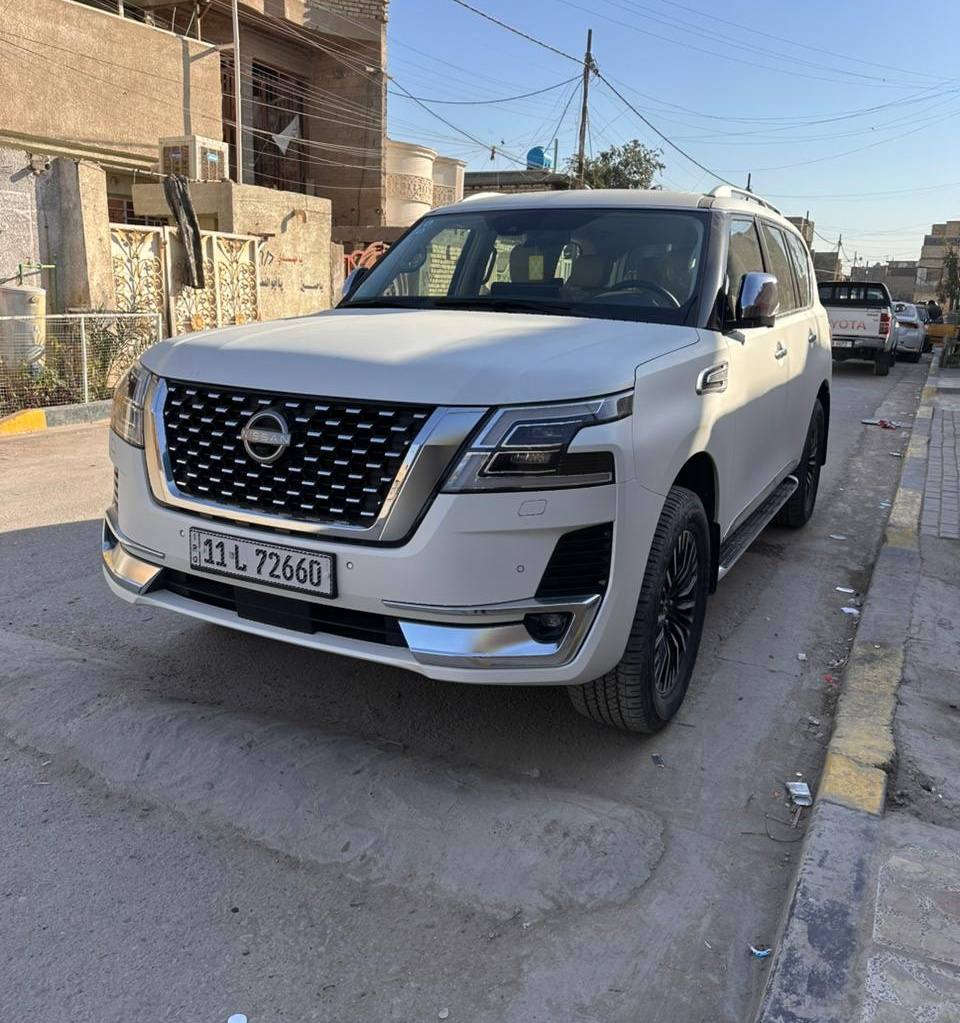 نيسان باترول Platinum  2023
الفئة: بلاتينيوم
اللون: أبيض
الممشى: 11 ألف كم
كفالة عامة (محرك – گير – قشر)

🛑 السعر سوي تعليق يصل مباشرة 🤖 

الحالة:
النظافة 99٪
السيارة داخل الضمان
التغليف:
PPF Matte (حماية كاملة للصبغ)
الرقم: بغداد
المكان: بغداد

رقم صاحب سيارة
***********
