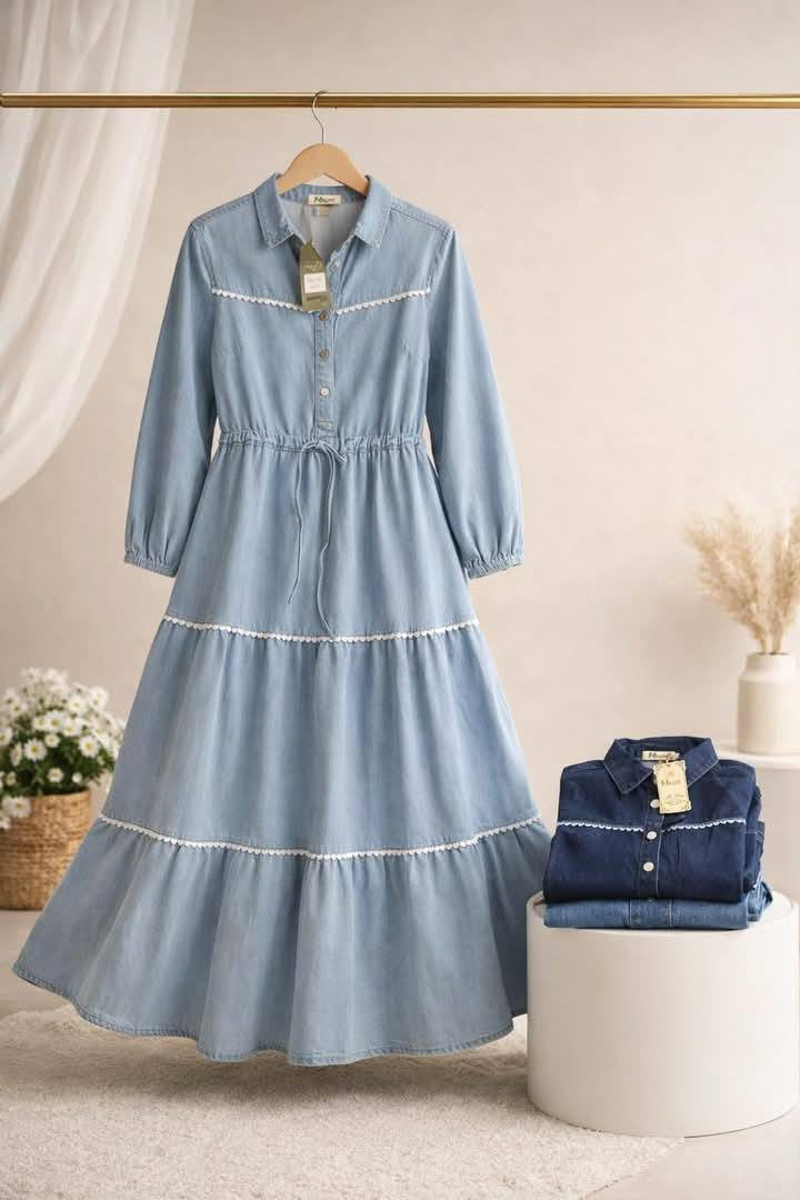 وصلت القطعه الاكثر. طلبآ
فستان جينز طويل بقصه "كلوش"
 وتفاصيل أنيقة جدآ
متوفر جميع القياسات والدزاينات المختلفه 
للطلب مراسلتنه دايركت


**إذا كنت صاحب هذا الإعلان وتريد حذفه لأي سبب، رجاءا أرسل رسالة إلى الدعم الفني**