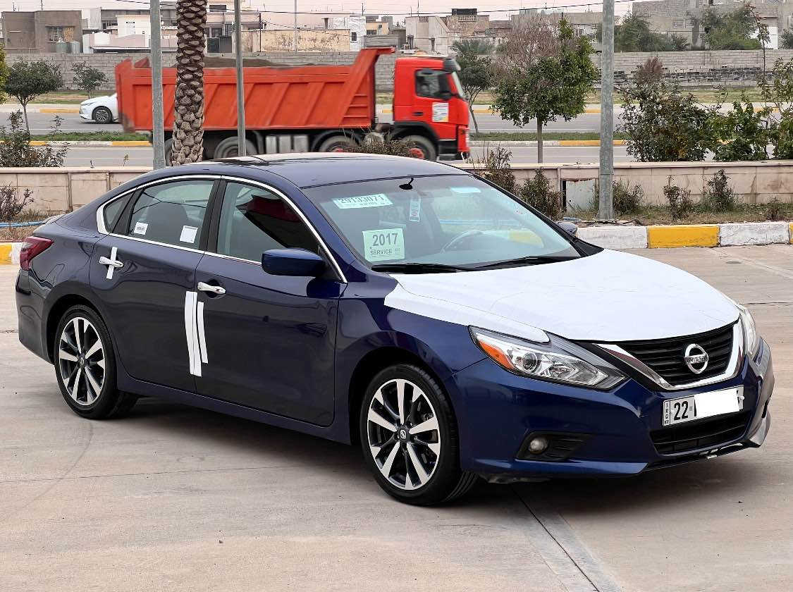 NISSAN ALTIMA
موديل 2017 لون نيلي
للبيع فقط بدون مراوس بدون اقساط
 صبغ سياره:.جاملغ سكن بدون دواخل شرط 
رقم شاصي:(1N4AL3AP4HC154008)
حجم محرك (2500) 4 سلندر 
كير محرك شرط لا صرف ولا بخار 
رقم اربيل دولي سنويه لل 2030 هزه جديد سياره شرط التحويل 
مواصفات سياره SR
ويل كروم حجم 18 تشغيل بصمه شفتات ستيرن فتح بيبان صندوق بصمه شاشة كاميره خلفيه كوشن مخمل جلد بلاد تحكمات ستيرن شفتات ستيرن طرفين تحديد سرعه رادار امامي جانبي جناح خلفي SR بلاد وباقي مواصفات معروفه...
سياره صدر أمامي خلفي جديد كهربائيات كل شغال تبريد شغال تخم تايرات جديد 

سعر...(119$) وبي مجال بسيط 
رقم هاتف:.( *********** )
رقم هاتف:.( *********** )
عنوان:.كركوك 📍 كركوك, العراق
