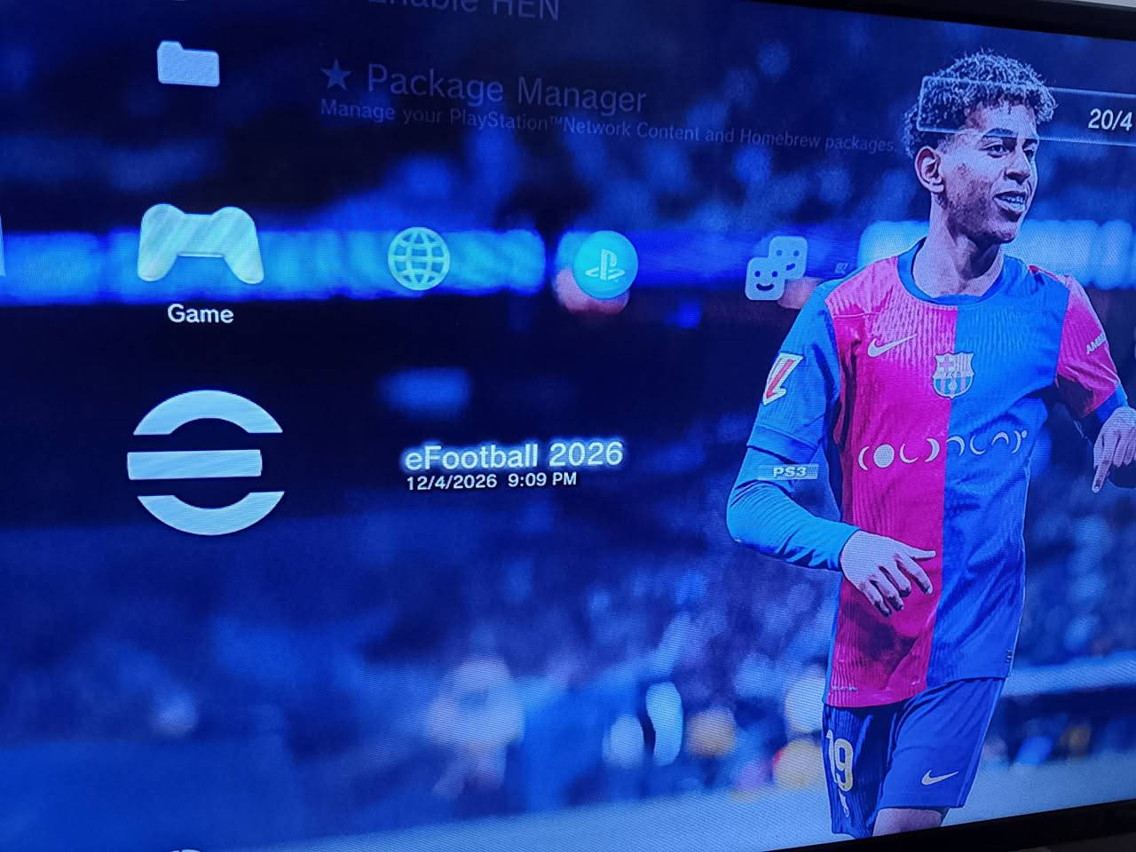 بلي3 
مهكر نظام هين 
يدا وحدة و لعبة بيس 2026
ب110كيكا 
سعره 120الف و بي مجال
مكاني ديالى


**إذا كنت صاحب هذا الإعلان وتريد حذفه لأي سبب، رجاءا أرسل رسالة إلى الدعم الفني**