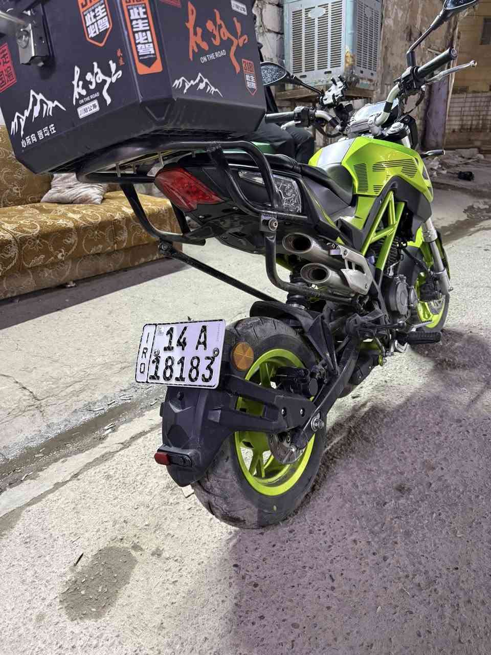 دراجه نوع بنلي مرقمه بصره وبأسمي تحويل شوكت ماتريد
استخدام شخصي موديل ٢٠٢١

دراجه بحاله الوكاله الدهن والفلتر والادامه بشركه عجله الخليج مواصفاتها معروفه من راديتر تبريد دهن ونوزل السعر من الاخير مليونين وثمانمائه٢٨٠٠٠٠٠ قفل و كلشي اكو بالسوك بس الدراجه بحاله الوكاله برغي مامفتوح بيهامكاني بغداد منطقه شهداء البياع

***********
