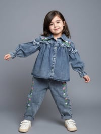 جينز بنات • مقاسات 4-12 سنة • كمية محدودة