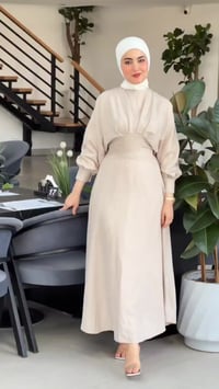 فستان صيفي • قطن • مقاس ٣٨-٤٨