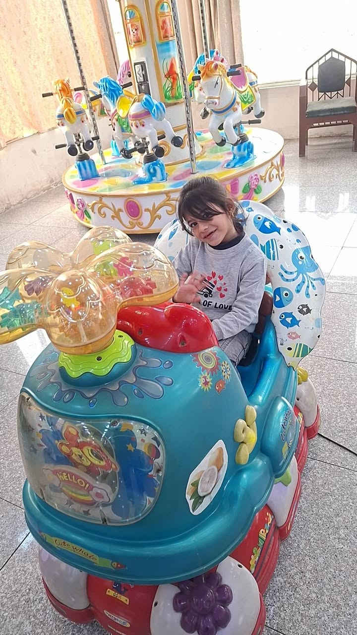 أهلاً وسهلاً بكم زبائننا الكرام في صالة العاب اطفال الميثاق سعر العبه 1000 الف دينار نستقبلكم كل يوم من الساعه 3 عصراً حتى الساعه 12 منتصف الليل للستفسار الاتصال ***********
