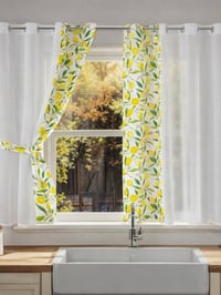 بردة مطبخ  خامه جاكار عرض البردة كامله مع التول 3 م قياس الارتفاع:  18...