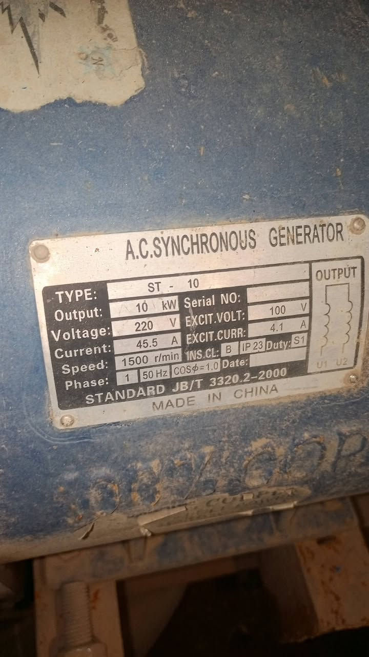 السلام عليكم.. للبيع لسترحجم كبير منصوب على شيلمان جنر  وراس توليد 10كيفي مع ماطور ماء جيد وباتري جيد علما ان المولد اخو الجديد وراس توليد ابو شعله نحاس100% موقع المولد تكريت الزهور الأولى أيضا مع المولد المجمده الماء.. الاتصال على الرقم *********** بي واتساب
