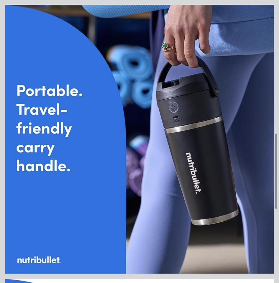 متوفر من امازون ماركة ‏nutribullet خلاط شحن💐

خلاط نوتري بوليت فليب المحمول مع كوب، أسود، NBPB1035

بفضل حجمه الصغير المناسب للسفر ومقبضه المريح، يُعدّ جهاز Flip رفيقًا مثاليًا في جميع مغامراتك.

صُمم كوب بلاستيك تريتان المتين وغطاء السيليكون المريح ليتحمل جميع أنواع الخلطات.

يتميز جهاز Flip بمحرك عالي العزم بقوة 11.1 فولت، مما يمنحه طاقة بطارية أكبر بنسبة 50%* من معظم الخلاطات المحمولة القياسية، وهو قادر على خلط الثلج، ومعظم الفواكه المجمدة، والعديد من المكونات الطازجة لتحضير عصائر سموثي لذيذة أثناء التنقل.

جديد👍
السعر ٤٠ الف💐


**إذا كنت صاحب هذا الإعلان وتريد حذفه لأي سبب، رجاءا أرسل رسالة إلى الدعم الفني**