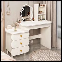 ميز مكياج • مراية ٣ ألوان • ١٢٥×٤٥×١٠٠ سم