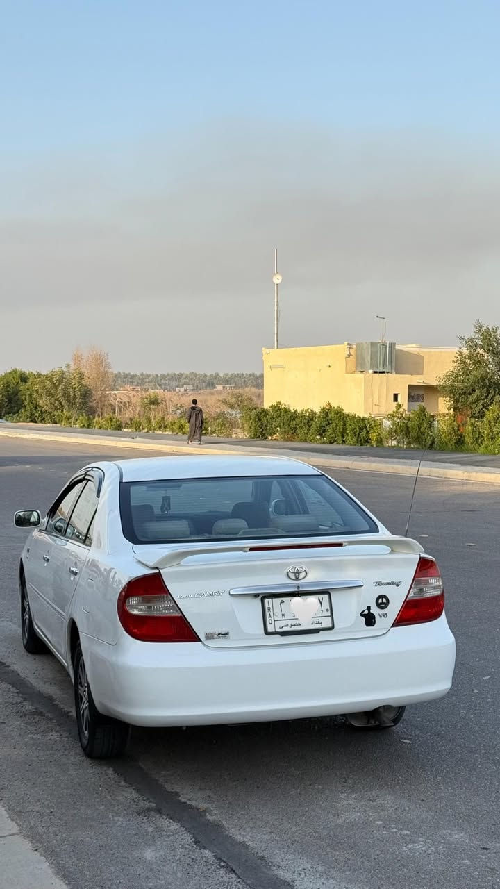 السلام عليكم
كامري 2004 خليجي
محرك 6V
رقم بغدادالماني .
شرط التحويل..
مشروع وطني  ...
تخم تاير جديد
صدر امامي خلفي كلو جديد 
تبريد تدفئة شغالة... 
السياره بيه صبغ فقط هلال الجاملغ الخلفي 
اما باقي السياره مكفول 
موجود سونار السياره 
مكان السياره صلاح الدين الضلوعيه الجبور 
***********

